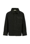 Lanvin Denim Shirt For Boy With Logo In Black