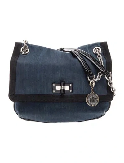 Pre-owned Lanvin Denim Shoulder Bag In Blue