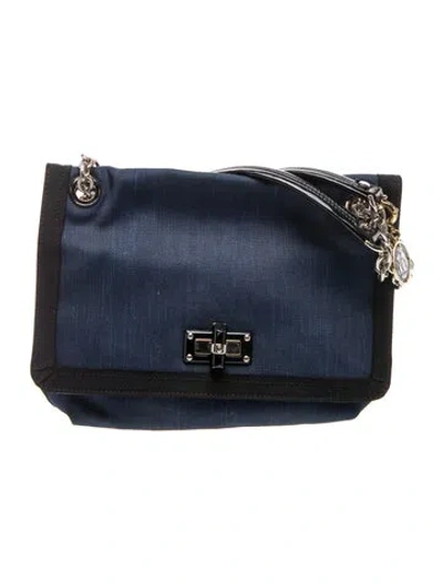 Pre-owned Lanvin Denim Shoulder Bag In Blue