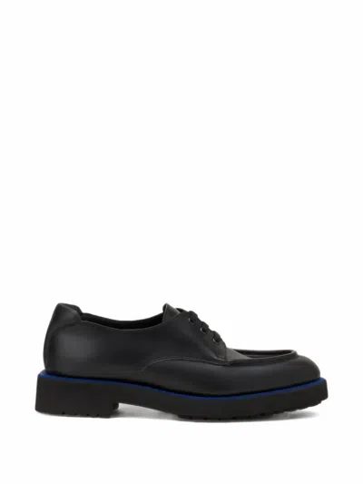 Lanvin Derby Shoes In Soft Leather In Black