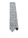 Lanvin Dog Tie Accessories In Grey