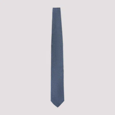 Lanvin Dot Pattern Tie - Ss26 Collection In Blue