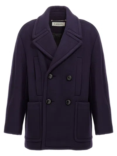 LANVIN DOUBLE-BREASTED COAT COATS, TRENCH COATS