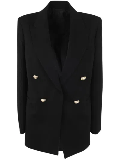 Lanvin Double Breasted Tailored Jacket Clothing In Black