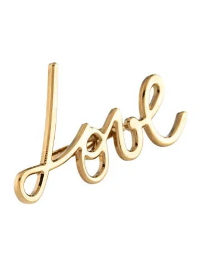 Pre-owned Lanvin Double Finger 'love' Ring In Multi