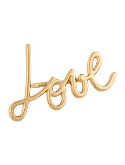 Pre-owned Lanvin Double Finger 'love' Ring In Multi