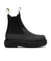 Lanvin Double Lifting Ring Short Boots In Black