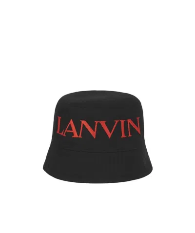 Lanvin Double-sided Fisherman's Hat In Black