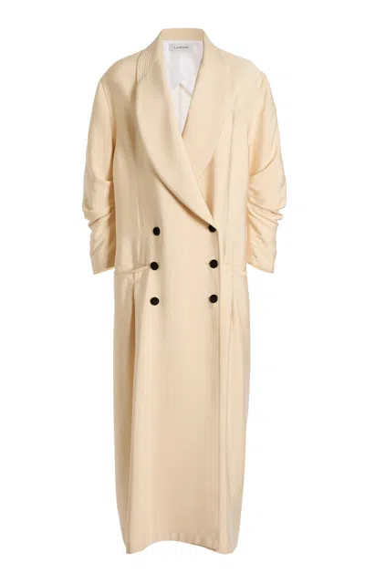 Lanvin Double-breasted Coat Dress In Neutral