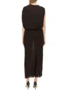 Lanvin Synthetic Fibers Dress In Brown