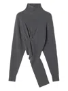 Lanvin Draped Jumper In Multi