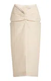 Lanvin Draped Midi Skirt