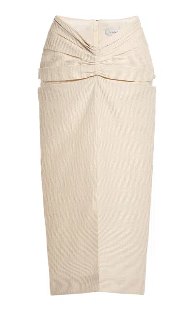 Lanvin Draped Midi Skirt