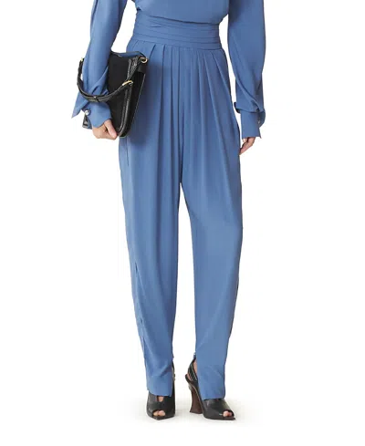 Lanvin Draped Pants In Crepe De Chine