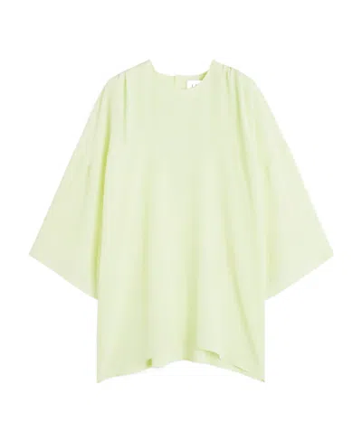 LANVIN DRAPED SILK BLOUSE
