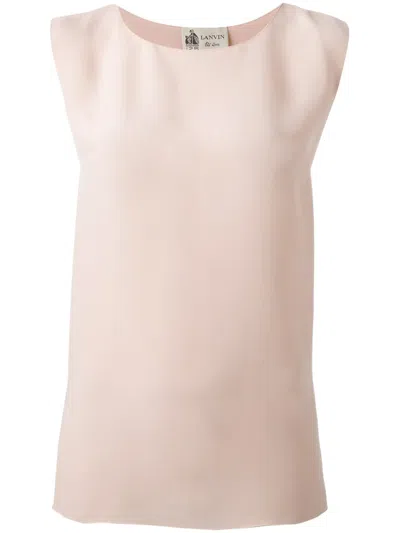 Lanvin Draped Top In Black