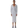 Lanvin Black Draped Wool Cardigan In Gray