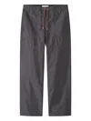 Lanvin Gray Wide-leg Chambray Cargo Pants In Gray