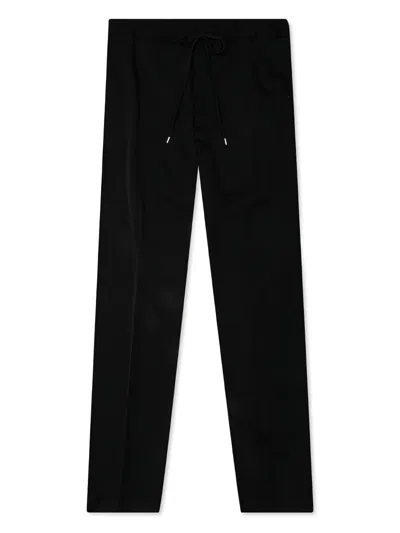 Lanvin Drawstring Fluid Trousers In Black