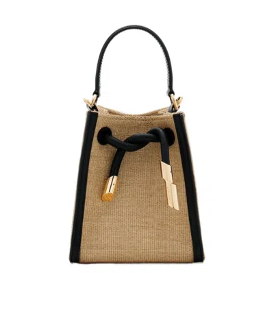 Lanvin Drawstring Shoulder Bag In Green