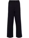 Lanvin Black Patch Lounge Pants In Blau
