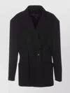 Lanvin Drawstring Waist Deconstructed Jacket