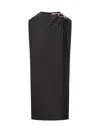 Lanvin Synthetic Fibers Dress In Brown