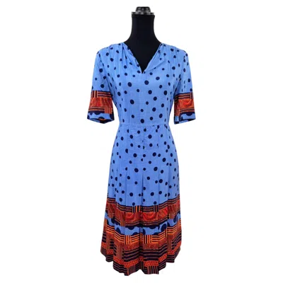Pre-owned Lanvin Dress By Jules-fran�ois Crahay In Vintage 1970s Silk In Purple