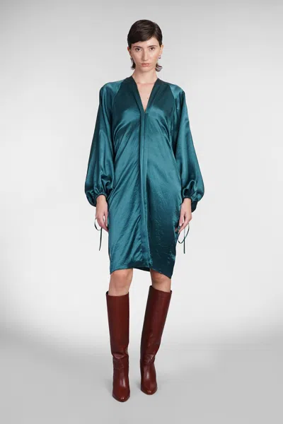 Lanvin Dress In Green Acetate In Forest Green