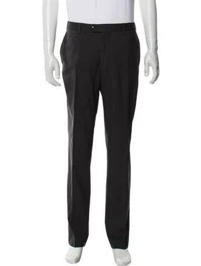 Pre-owned Lanvin Dress Pants In Gray