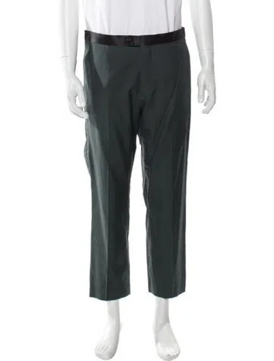 Pre-owned Lanvin Dress Pants In Green
