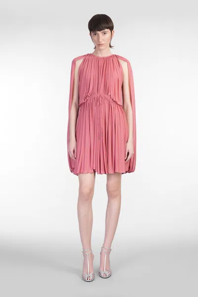Lanvin Dress Woman In Rose-pink Viscose