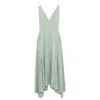 Lanvin Open-back Midi Dress In Green