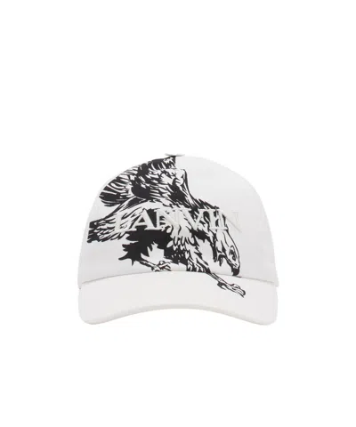 Lanvin Eagle-print Baseball Cap In White