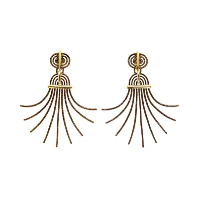 Pre-owned Lanvin Earrings Fall 2016 In Sand