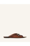Lanvin Eclipse Arch Flat Mule In Brown
