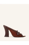 Lanvin Eclipse Arch Heeled Mule In Brown