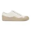 Lanvin Ecru/white Dbb1 Low Top Sneakers In Neutral