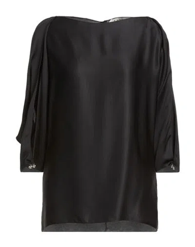 Lanvin Edition Soir Woman Top Black Size 8 Silk