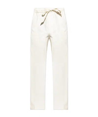 Lanvin Elastic Waist Casual Pants In Cream