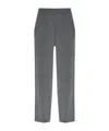 Lanvin Elastic-waistband Side-seam Trousers In Gray