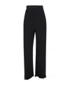 Lanvin Black Pleated Pants With Invisible Zip In Black