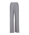 Lanvin Loose Fit Pleated Wide Leg Trousers In Gray