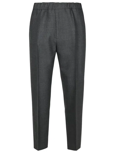 Lanvin Elastic Waistband Trousers In Grey