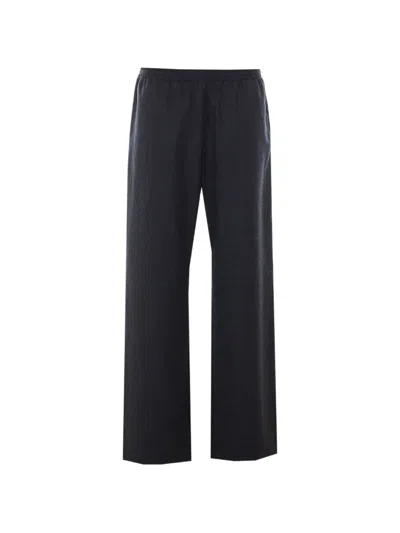 Lanvin Elasticated-waist Wool Trousers In Animal Print