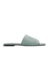 Lanvin Crystal-embellished Sandals In Green