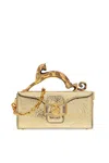 LANVIN EMBOSSED CAT HANDLED TOTE BAG