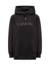 Lanvin Embroidered-logo Cotton Hoodie