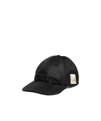 Lanvin Embroidered-logo Baseball Cap In Black