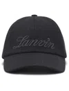 LANVIN EMBROIDERED-LOGO CAP